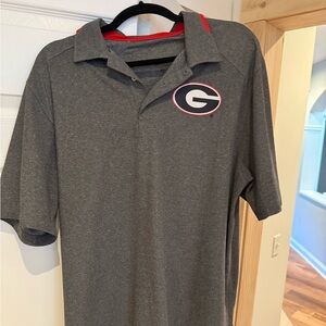 Nike Heather Gray Dri-Fit Georgia Bulldogs polo